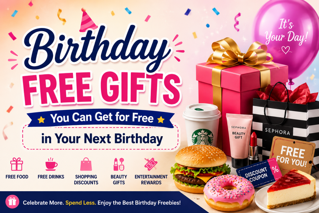 Birthday Free Gifts You Can Get for Free in Your Next Birthday