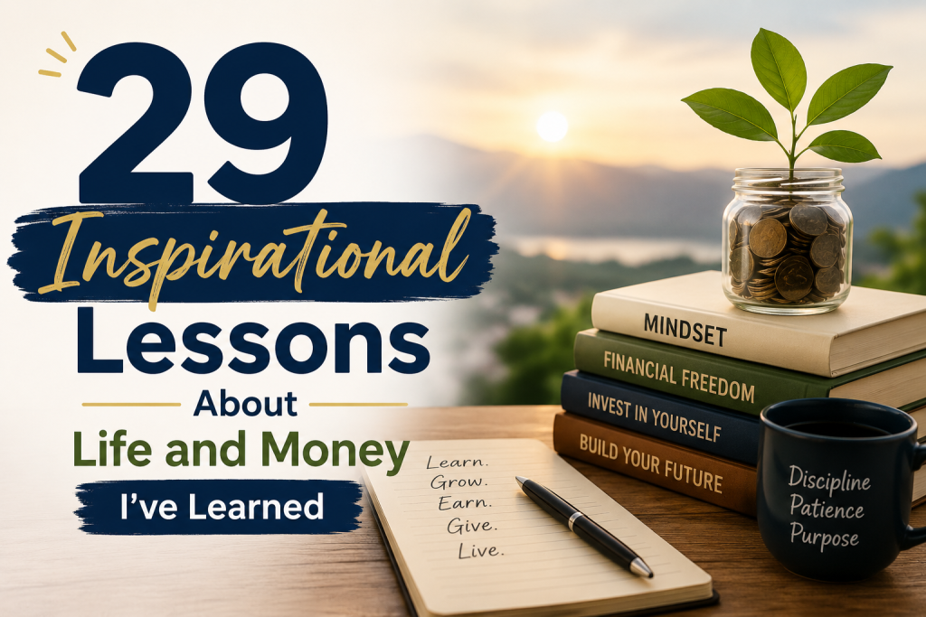 29 Inspirational Lessons About Life and Money I’ve Learned