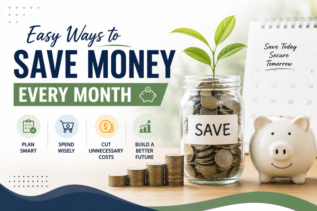 easy ways to save money every month