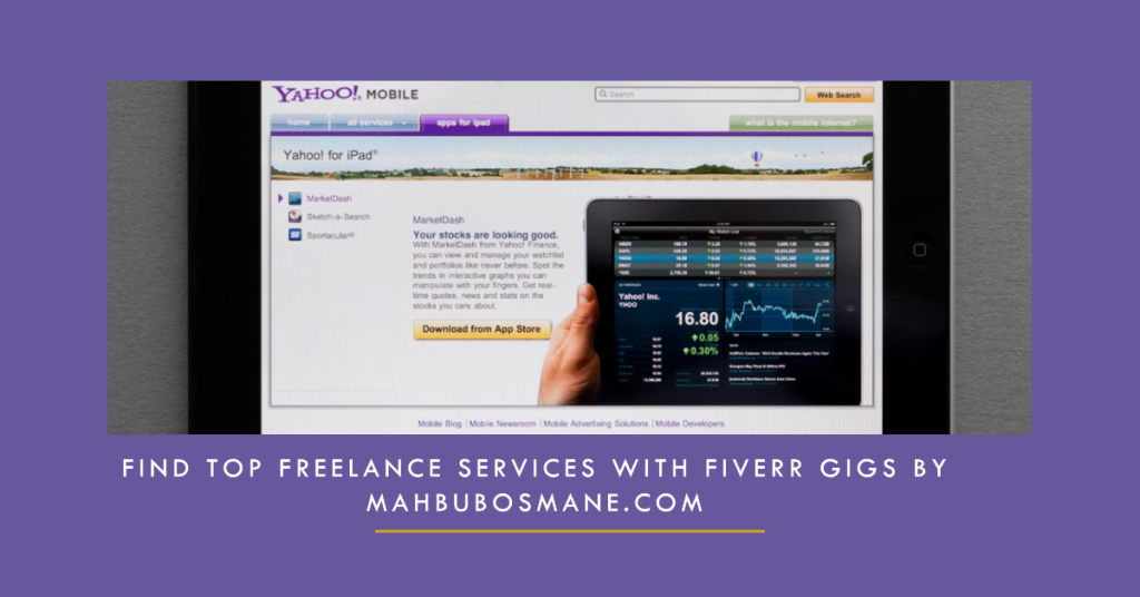 Create a professional blog banner for Fiverr Gigs to Find Top Freelance Services