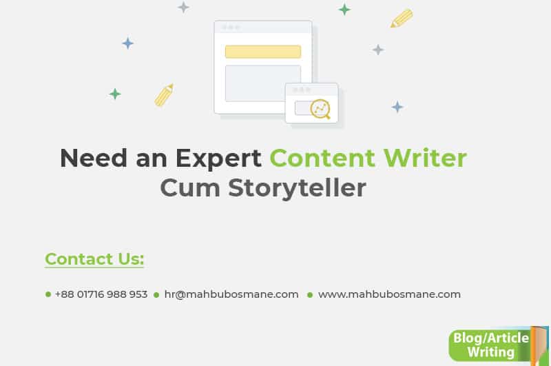 Expert Content Writer Cum Storyteller