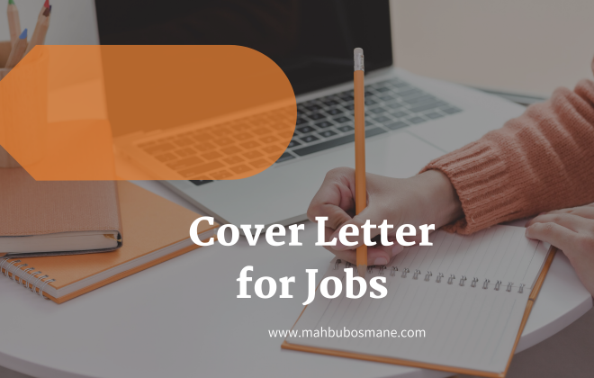 Cover Letter for Jobs
