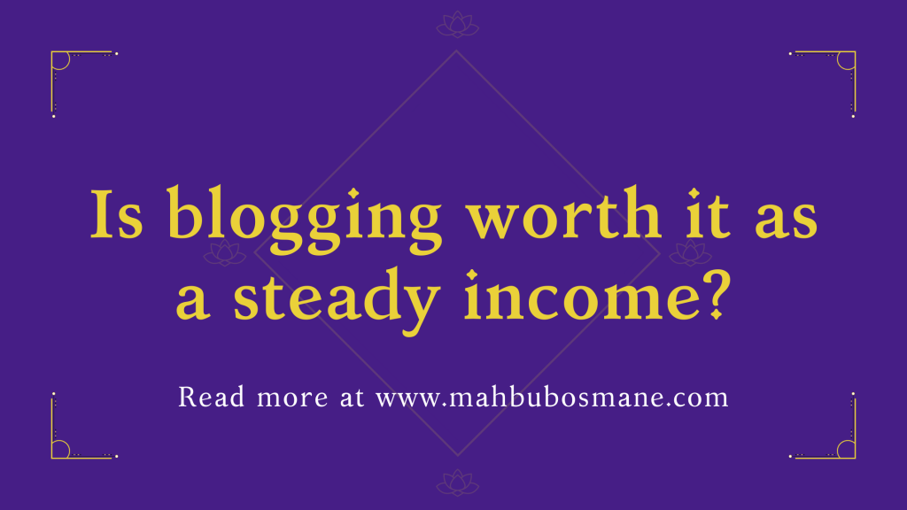 Is blogging worth it