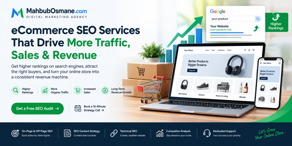 eCommerce SEO Services to Grow Your Traffic, Sales & Revenue